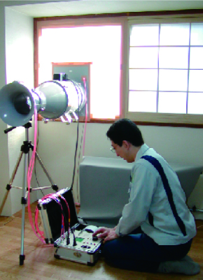一棟ごとに、丁寧に気密性をチェック